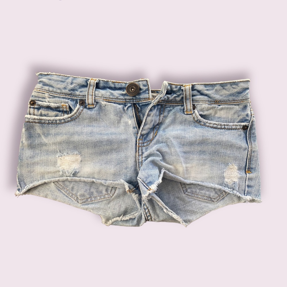 AEROPOSTALE LIGHT WASH DENIM SHORTS! SIZE 00